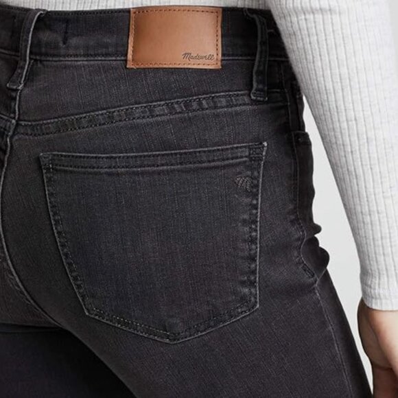 Madewell 9" Mid-Rise Skinny Jeans in Black Sea - Size 25 - Picture 3 of 5